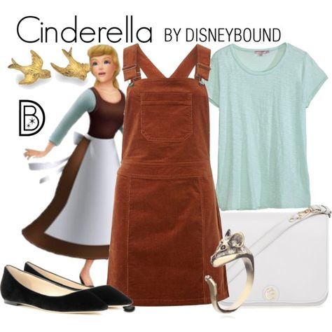 Cinderella by leslieakay on Polyvore featuring Dorothy Perkins, Calypso St. Barth, Jimmy Choo, Furla, disney, disneybound and disneycharacter Cinderella Disneybound, Disney Ootd, Disneybound Ideas, Cinderella Outfit, Disney Character Outfits, Disney Bound Outfits Casual, Disneybound Outfits, Princess Inspired Outfits, Disney Princess Outfits