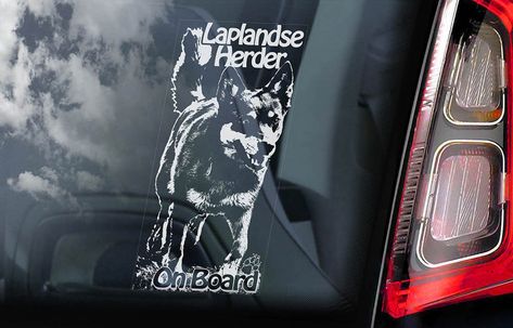 Laplandse Herder on Board Car Window Sticker Lapponian | Etsy Beware Of The Dog, K9 Dogs, Tibetan Spaniel, Lion Dog, Beware Of Dog, Car Window Stickers, Doberman Pinscher, Dog Signs, Hound Dog