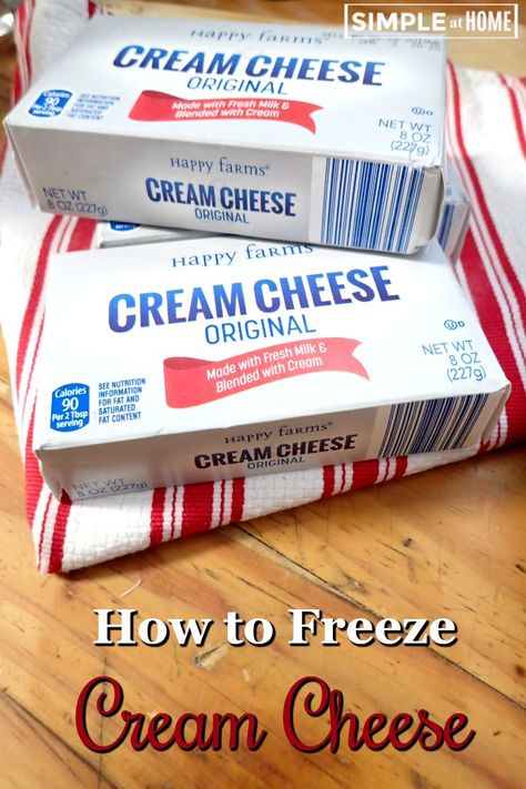 Can You Freeze Cream Cheese, How To Use Up Cream Cheese, Foods You Can Freeze, Freeze Cream Cheese, Freeze Veggies, Freezing Cream Cheese, Freeze Milk, Freezing Cheese, Freezing Food Guide