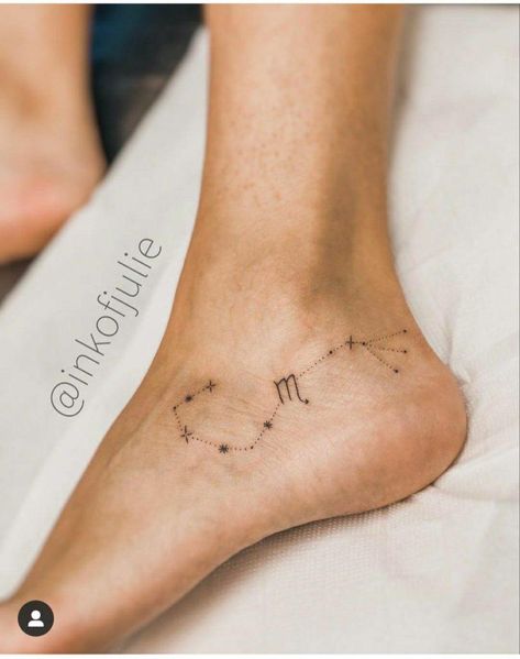 Scorpio Sign Tattoos, Scorpio Tattoo Ideas, Lisbon Tattoo, Scorpio Constellation Tattoos, Infinity Tattoo On Wrist, Scorpio Zodiac Tattoos, Grey Ink Tattoos, Astrology Tattoo, Tattoos Infinity