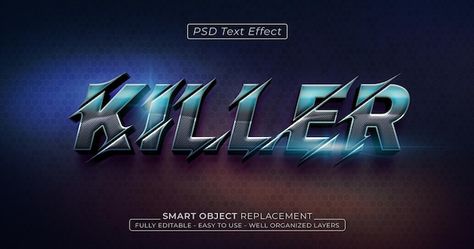 Killer custom text effect 3d style | Premium Psd #Freepik #psd #typography-banner #style-text #word-effect #text-effect-typography Photoshop Shortcut, Photoshop Digital Background, Birthday Background Images, Photoshop Styles, Stylish Text, Actress Hairstyles, Creative Photoshop, 3d Text Effect, Computer Backgrounds