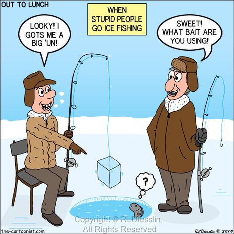 Ice Fishing Humor, Out To Lunch, Ice Fishing, Family Guy, Fish, Humor, Comics, Fictional Characters