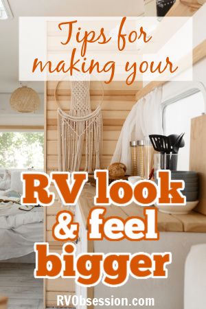 9 Ways to make your RV feel not so small | RV Obsession Diy Rv Remodel Ideas, Rv Toy Hauler Remodel, Toyhauler Remodel, Rv Decorating Ideas Rv Interior, Rv Interiors, Rv Interior Design, Motorhome Remodel, Camping Necessities, Rv Redo