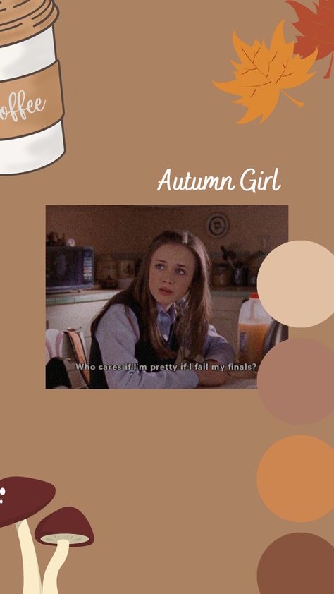 Gilmore girls fall wallpaper Plain Fall Wallpaper, Gilmore Girls Fall Wallpaper, Fall Backrounds, Gilmore Girls Wallpaper, Wallpaper Fall Aesthetic, Gilmore Girls Fall, Wallpaper Fall, Girls Wallpaper, Girls Fall