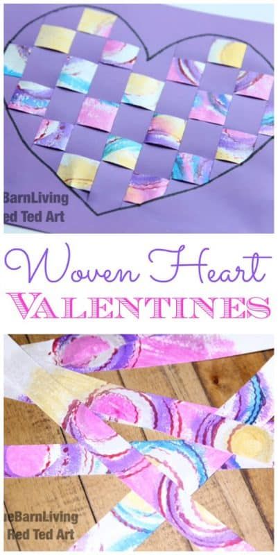 Craft Hearts, Easy Valentine Cards, February Art, Valentine Classroom, Heart Art Projects, Valentine Art Projects, Red Ted Art, Valentine Art, Woven Heart