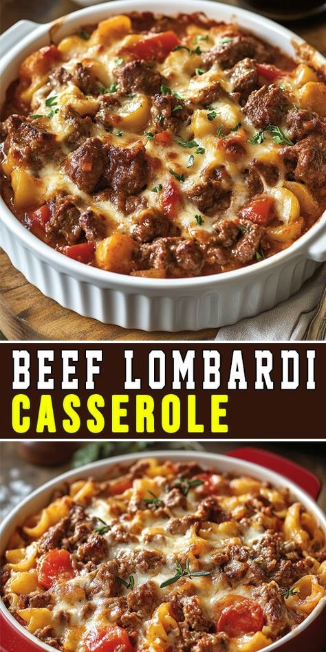 Cozy up with this comforting Beef Lombardi Casserole! 🍲❤️ Cheesy, hearty, and so easy to make—perfect for family dinners. #CasseroleRecipe #ComfortFood #BeefCasserole #FamilyDinner Beef Lombardi, Soft Egg, Ground Beef Casserole Recipes, Weekend Cooking, Cheesy Casserole, Beef Casserole Recipes, Dinner Ideas Easy, Ground Beef Casserole, Food Combining