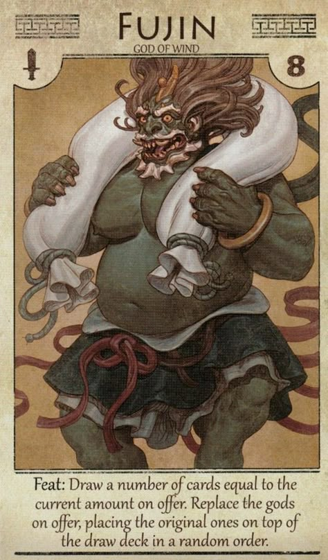 Mythic Arcana, Shinto Gods, Japanese Gods, Kon Bleach, Wind God, Japanese Myth, World Mythology, Japanese Mythology, Greek Mythology Art