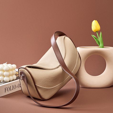 Introducing Sophia, your timeless companion crafted from luxurious genuine leather. Available in classic shades like black, brown, off white, and milk tea, Sophia has exquisite stitching detail and a convenient zipper opening. Inside, discover a zippered pocket and a mobile phone pocket, perfect for keeping your essentials close at hand. Whether you prefer a single shoulder strap or the option with an interlayer, Sophia adapts to your needs effortlessly. Elevate your style with Sophia, the p... Oval Bag, Leather Suitcase, Mobile Phone Bag, Shoulder Messenger Bag, Milk Tea, Phone Bag, Womens Fashion Casual, Cow Leather, Luggage Bags