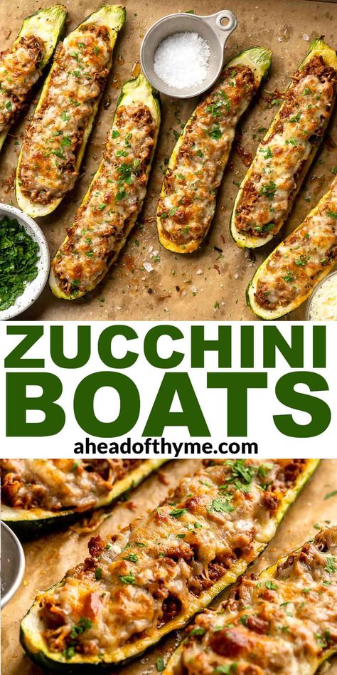 Stuffed Zucchini Boats Meatball Stuffed Zucchini Boats, Stuffed Zucchini Boats With Sausage, Zucchini Low Carb Recipes, Baked Squash And Zucchini Recipes, Stuffed Zucchini Recipes, Baked Zucchini Boats, Stuffed Recipes, Boat Recipes, Stuffed Veggies