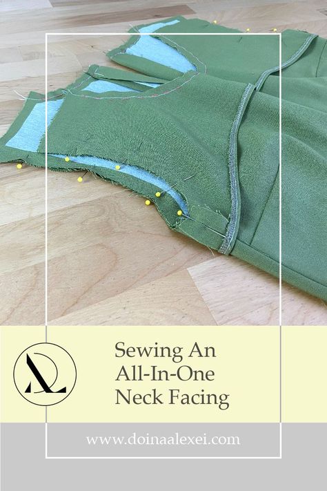 Sewing Facings, Sew Techniques, Fat Quarter Sewing Projects, Pattern Alterations, Tension Release, Design Your Own Clothes, Interfacing Sewing, Sewing Tops, Sewing Alterations