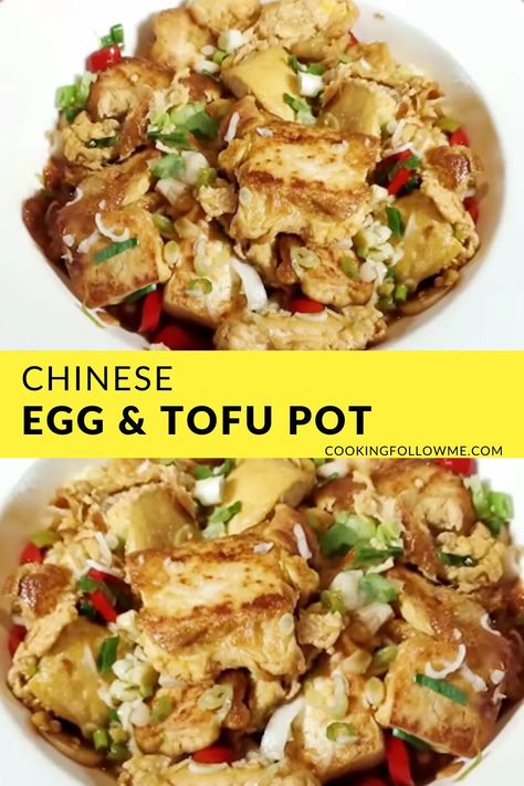 Tofu Egg Recipes, Egg And Tofu Recipes, Egg Tofu Recipes, Tofu And Eggs, Chinese Soup Recipes, Egg Tofu, Deep Fried Tofu, Chinese Cooking Recipes, Culture Food