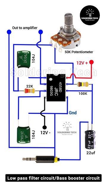 Subwoofer Diy, Low Pass Filter, Basic Electronic Circuits, Box Speaker, Amplifier Audio, Car Alternator, Diy Amplifier, Electronic Circuit Design, Electrical Circuit Diagram