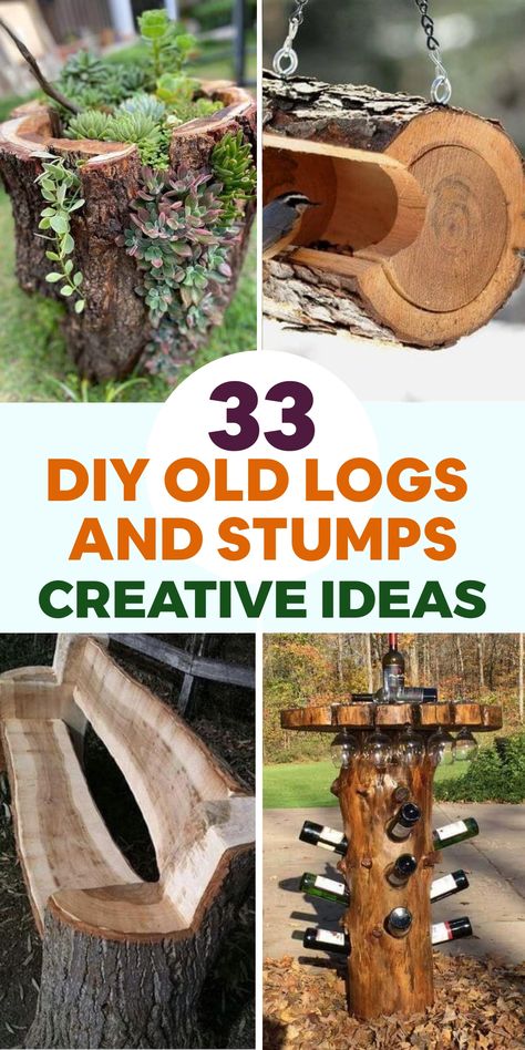 Do-it-yourself projects have become increasingly popular in recent years, as people look for creative ways to repurpose materials and add a personal touch to Stumps In Garden, Stump Sculpture, Chicken Coop Designs Diy, Tree Stump Decor, Clematis Trellis, Log Decor, Mushroom Sculpture, Rock Garden Plants, Mosquito Repelling Plants