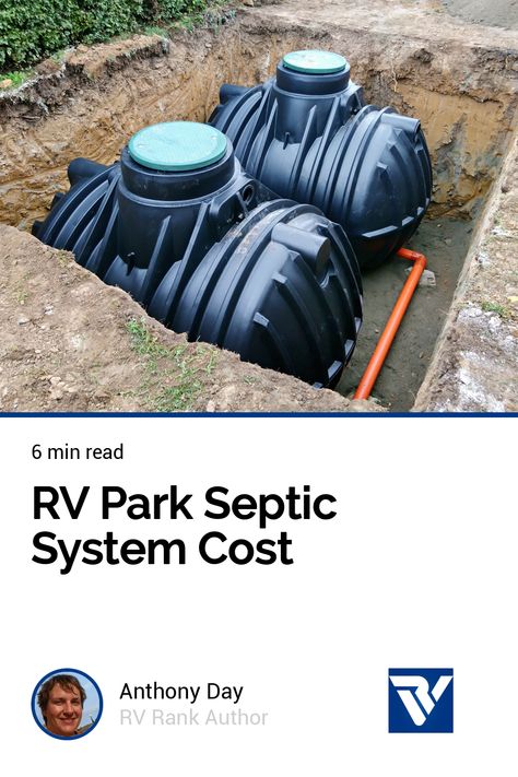 You are converting some property into an RV Park, but you know that decision means installing a septic system. What is the cost of an RV Park Septic System? Rv Septic System Off The Grid, Diy Rv Parking Pad, Diy Rv Septic System, Small Rv Park Design Plans, Rv Sites Landscaping, Rv Parking Pad Ideas Backyard, Rv Parking Pad Ideas, Rv Landscaping Ideas Yards, Diy Septic System Off The Grid