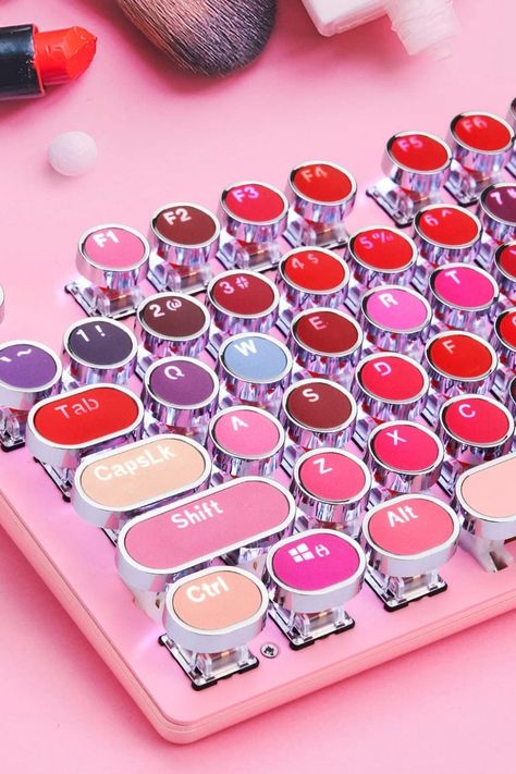 Best Colorful, Cute Keyboards Trending on TikTok | 2021 Best Keyboard, Colorful Keyboard, Keyboards Aesthetic, Cute Keyboards, Keyboard Design, Kawaii Office, Keyboard Aesthetic, Aesthetic Keyboard, Cute Keyboard