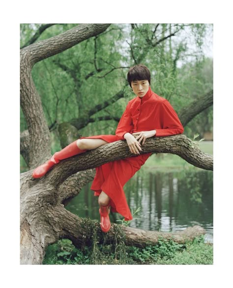 Phenomenal Women (T Magazine China) China Photography, Forest Fashion, Nature Photoshoot, Phenomenal Woman, T Magazine, Film Inspiration, Fashion Photography Editorial, Special Thanks, 인물 사진