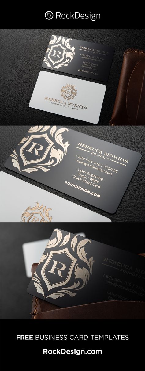 Black And White Visiting Card, Laser Engraved Business Cards, Typographie Logo, Stationery Business Card, Event Planning Business Cards, Advertising Creative, Knight Logo, Free Business Card Templates, Beautiful Business Card