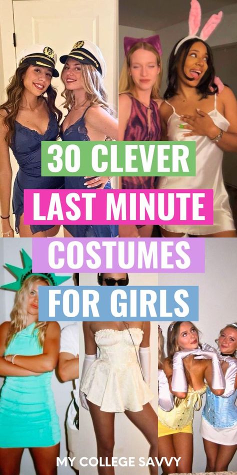 Did Halloween sneak up on you this year? Here are 30 of the best last minute halloween costumes for girls. Famous Characters Costumes Women, Simple Characters To Dress Up As, Ladies Fancy Dress Ideas, What To Dress Up As For Halloween, Madeline Halloween Costume, Easy Solo Costumes, Carnevale Outfit Ideas, Low Effort Costumes, Last Minute Costumes Ideas