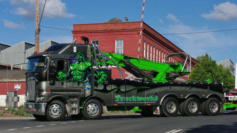 Impala Chevrolet, Towing And Recovery, Custom Big Rigs, Road Train, The Hulk, Show Trucks, Kenworth Trucks, Trucking Companies, Big Rig Trucks