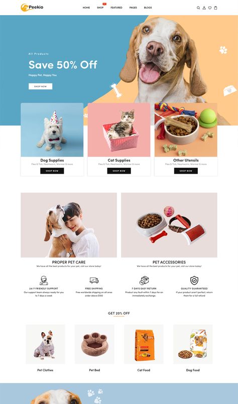 Pet Shop & Pet Food Shopify Theme Pet Food Website Design, Petshop Website Design, Pet Store Website, Shopify Theme Templates Free, Pet Shop Website Design, Animal Website Design, Pet Website Design, Pet Shop Design, Market Banner