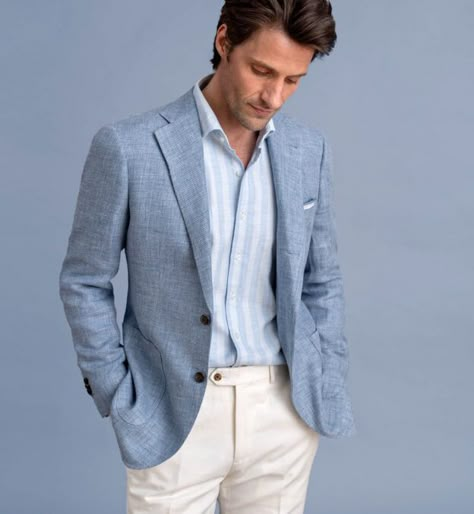 Men’s Linen Jacket Outfit, Blue Linen Blazer Men, Linen Jacket Outfit, Linen Blazer Men, Mens Linen Suit, Blue Linen Blazer, Sport Coat Outfit, Blue Linen Suit, Indian Wedding Clothes For Men