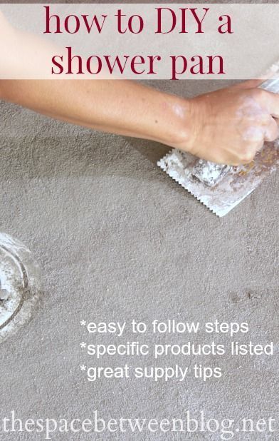 From your subfloor to a completely tiled shower, this tutorial for how to DIY a shower pan has all of the supply, process and instruction details you need Diy Shower Pan, Shower Diy, Tiled Shower, Diy Shower, Master Bath Remodel, Shower Pan, Dog Wash, Downstairs Bathroom, Nitty Gritty