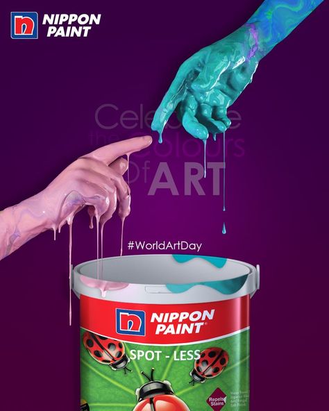 Art is proven to nurture creativity, innovation and cultural diversity for all peoples across the globe, and it plays an important role in sharing knowledge and encouraging curiosity and dialogue. Celebrate The Colours of Art With Nippon Paint! #NipponPaint #InspiredByYou #RungSabKeLiye #AsiasNo1Paint #WorldArtDay Paint Ads, World Art Day, Sharing Knowledge, Design Hacks, Nippon Paint, Beautiful Art Pictures, Design Hack, Cultural Diversity, Paint Art