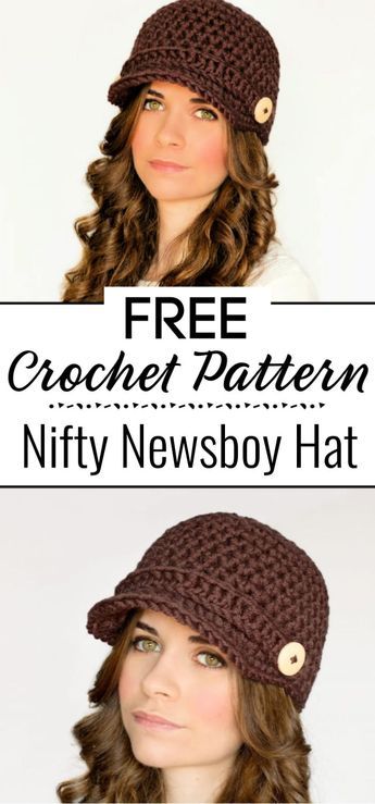 Crochet Newsboy Cap Pattern Free, Newsboy Hat Pattern Free Crochet, Crochet Beanie With Brim Pattern Free, Brimmed Hat Crochet Pattern, Crochet Newsboy Hat Free Pattern Women, Free Crochet Newsboy Hat Pattern, Crochet Beret Pattern Free Womens, Crochet Hat Brim Pattern Free, Crochet Ladies Hat Free Pattern