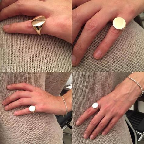 Pinky Rings For Women, Signet Ring Women, Ring Initial, Signet Rings Women, Antique Silver Rings, Mother Of Pearl Jewelry, Letter Ring, Signet Rings, Ring Men