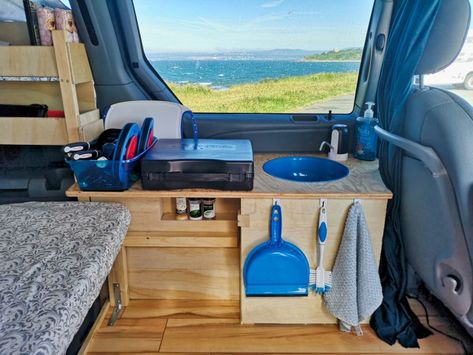 Dodge Grand Caravan Camper, Grand Caravan Camper, Dodge Caravan Minivan, Caravan Conversion, Berlingo Camper, Minivan Camper, Van Kitchen, Caravan Van, Minivan Camper Conversion