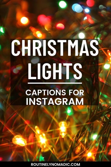 Christmas tree lights with words Christmas lights captions for Instagram Christmas Lights Captions Instagram, Christmas Lights Captions, Lights Captions For Instagram, Lights Quotes Short, Lights Caption Instagram, Christmas Lights Caption, Light Captions, Christmas Lights Quotes, Lights Quotes