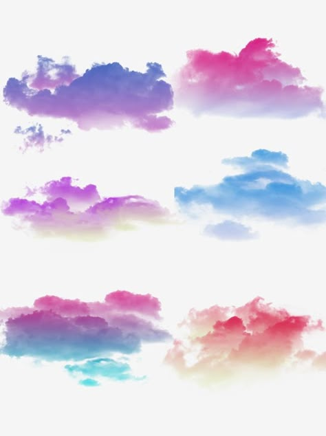 Cloud Tattoo Watercolor, Color Tattoo Background, Watercolor Sky Tattoo, Colorful Cloud Tattoo, Cloud Tattoo Color, Abstract Cloud Tattoo, Cloud Watercolor Paintings, Watercolor Tattoo Background, Coloring Clouds