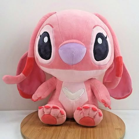 Angel Sitting, Stitch Toy, Disney Souvenirs, Stitch Clothes, Stitch And Angel, Cute Stitch, Disney Plush, Kawaii Plushies, Idul Fitri