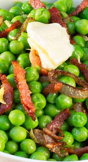 Bacon Shallot Peas Ina Garten Easter Recipes, Peas Pancetta, Peas And Pancetta, Best Ina Garten Recipes, Pancetta Recipes, Easter Meal, Thanksgiving Food Sides, Ina Garten Recipes, Thanksgiving Recipes Side Dishes