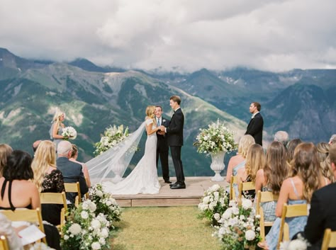 Mountain Wedding Ideas, Mountaintop Wedding, Telluride Wedding, Wyoming Weddings, Mountain Top Wedding, Mountain Wedding Venues, Wedding Options, Dream Wedding Venues, Destination Wedding Venues