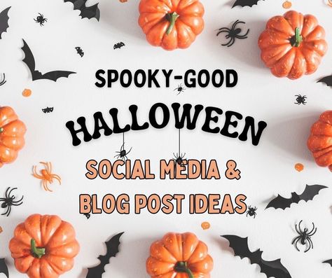 Welcome, fellow content creators! If you're searching for Halloween content ideas for bloggers and beyond, you've come to the right place. As the Halloween season approaches, it's the perfect time to infuse your content with some festive flair and engage your audience in a spooktacular way. Okay, so you're managing social media accounts, writing blog posts, or crafting email campaigns? Managing Social Media, Social Media Blog, Halloween Social, Blog Post Ideas, Writing Blog, Writing Blog Posts, Content Ideas, Post Ideas, Blog Social Media