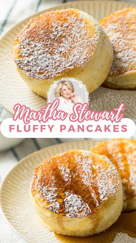 Martha Stewart​ Fluffy Pancakes Stand Mixer Breakfast Recipes, Best Buttermilk Pancake Recipe, Pancake Recipe Martha Stewart, Martha Stewart Pancakes, Blueberry Buttermilk Pancakes, Yummy Pancake Recipe, Buttermilk Pancakes Fluffy, Japanese Pancake, Pancake Recipe Buttermilk