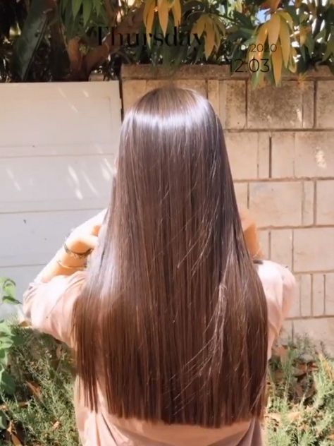 Rib Length Hair, Brown Shiny Hair, Silky Brown Hair, Straight Silky Hair, Brown Long Hair, Silky Straight Hair, Brown Straight Hair, Long Shiny Hair, Straight Natural