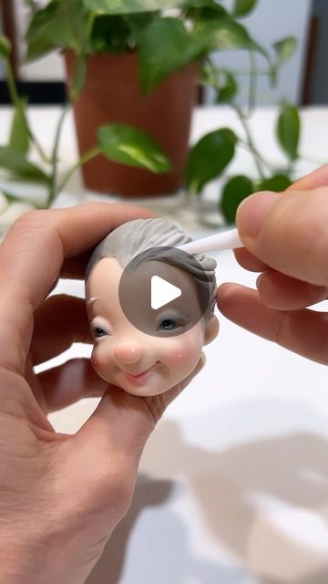 Cold Porcelain Projects, Doll Cottage, Cold Porcelain Tutorial, Cold Porcelain Clay, Fondant Figures Tutorial, Clay Fairies, Modeling Paste, Fondant Figures, Fairy Godmother