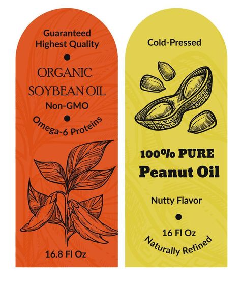 Organic soybean oil, non gmo pure cold pressed Oil Logo, Cold Pressed Oil, Mustard Oil, Design Label, Premium Food, Packing Design, Soybean Oil, Ui Elements, Doodle Art Designs