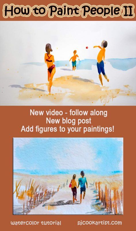 Paint People, Sketch Note, Watercolor Video, Watercolor Tips, Watercolor Lessons, Painting People, Watercolor Painting Techniques, Watercolor Paintings Tutorials, Painting Lessons