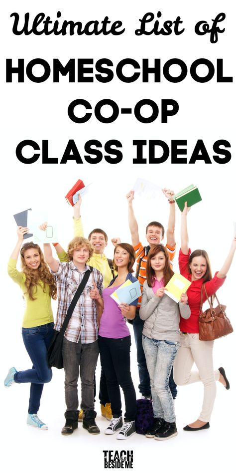 Middle School Co Op Class Ideas, Homeschool Class Ideas, Homeschool Group Ideas, Coop Class Ideas Homeschool, High School Co-op Class Ideas, Homeschool Coop Class Ideas, Homeschool Co Op Class Ideas, Homeschool Co Op Class Ideas Fun, Co Op Class Ideas Homeschool