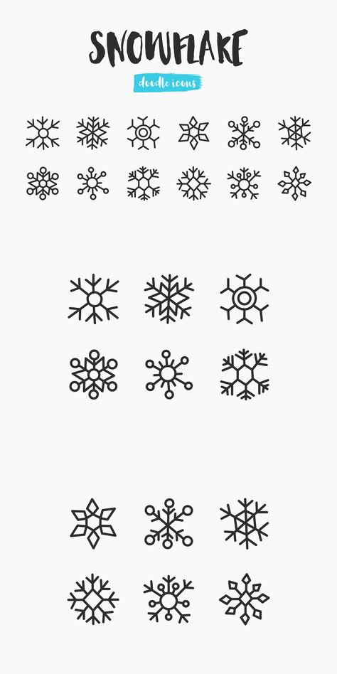 Snowflake Hand-Drawn Doodle Icons Xmas Doodles Hand Drawn, Easy To Draw Snowflakes, Hand Drawn Snowflakes, Snow Flakes Drawing Easy, Snowflake Doodles Simple, Snow Drawing Easy, Simple Snowflake Drawing, How To Draw A Snowflake, Christmas Window Painting Hand Drawn