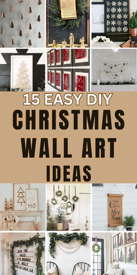 Brighten your home with Easy DIY Christmas Wall Art! 🎄✨ Create festive pieces using simple materials like canvas, stencils, and paint. Add holiday quotes, silhouettes, or sparkle for a personal, joyful touch! ❄️🖌️ #DIYChristmas #FestiveWallArt #HolidayCrafts Diy Canvas Wall Art Quotes, Diy Christmas Wall Art, Canvas Wall Art Quotes, Diy Christmas Wall, Wall Art Projects, Diy Canvas Wall Art, Holiday Quotes, Easy Christmas Diy, Hand Painted Signs