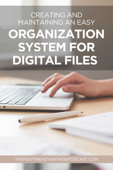 One area that we often forget to create a system for is digital organization. Back in episode 44 I talked about how to set up a system to organize your email, but today I want to touch on digital files in a space like Google Drive or Dropbox. Take my simple framework to build a system for digital file organization that is easy to maintain.  Grab a paper and pen for this one and let's get to it! Creating A System, Digital File Organization System, Digital File Organization, Digital Declutter, Digital Filing System, Get Your Life Organized, Filling System, Digital Organization, File Organization