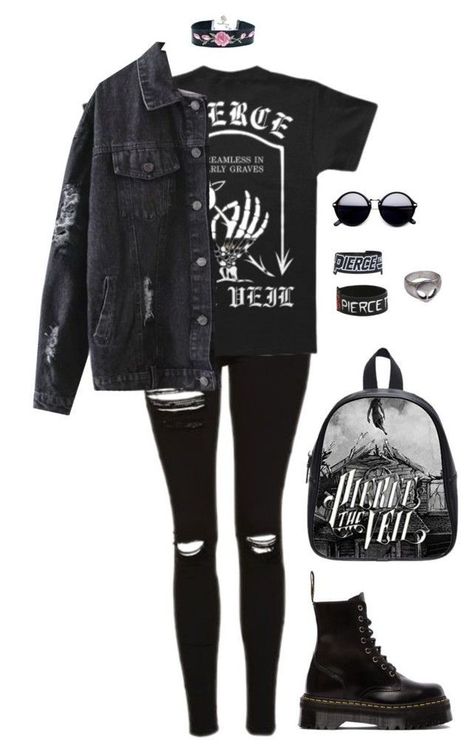 Cute Emo Outfits, Alt Boy, Casual Goth, Monster School, X Male Reader, Alt Outfits, Stitch Clothes, Tomboy Outfits, Rock Punk