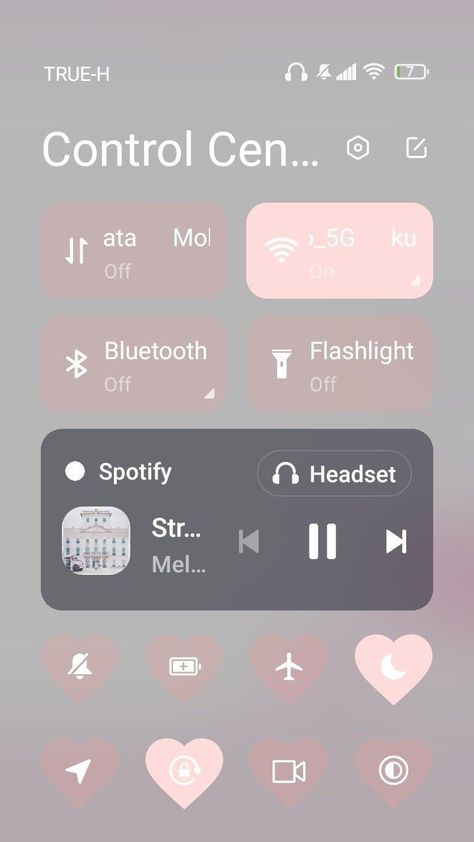 Control Center Iphone Aesthetic, Mi Themes, Control Center Iphone, Mi Control Center, Cellphone Aesthetic, Suggested App, Whatsapp Theme, Creative Apps, Android Theme