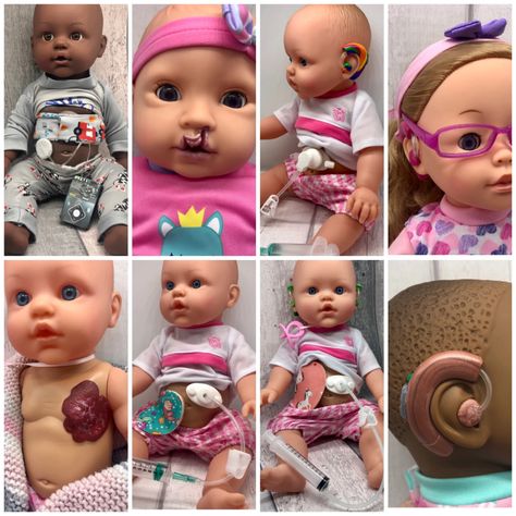 Inclusive Dolls & Accessories – Bright Ears Child Life Specialist Activities, Child Life Specialist Aesthetic, Nasal Cannula, Free Range Kids, Child Life Specialist, Pediatric Physical Therapy, Cleft Lip, Visual Impairment, Writing School