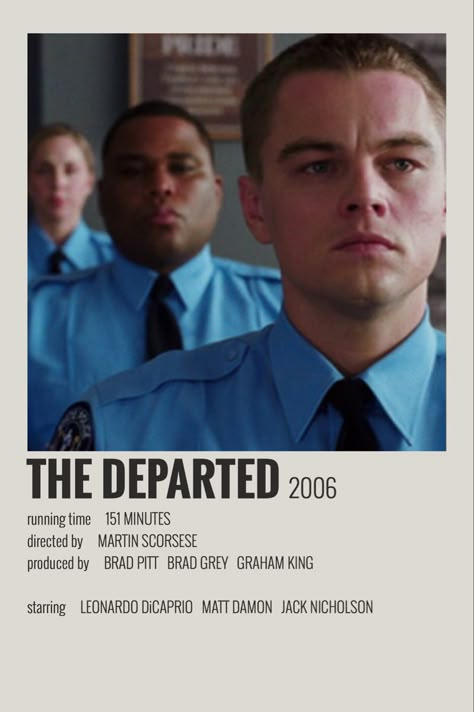 The Departed Movie, Polaroid Movie Poster, Minimalist Polaroid Poster, Classic Films Posters, Polaroid Posters, Most Paused Movie Scenes, Movie Wall, Iconic Movie Posters, New Movies To Watch