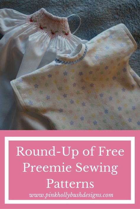 Wee Care/Preemie Sewing Pattern Round-Up Preemie Sewing Patterns, Sewing For Charity, Angel Pockets, Premie Clothes, Perinatal Bereavement, Charity Crafts, Premie Baby Clothes, Angel Baby Patterns, Angel Clothes